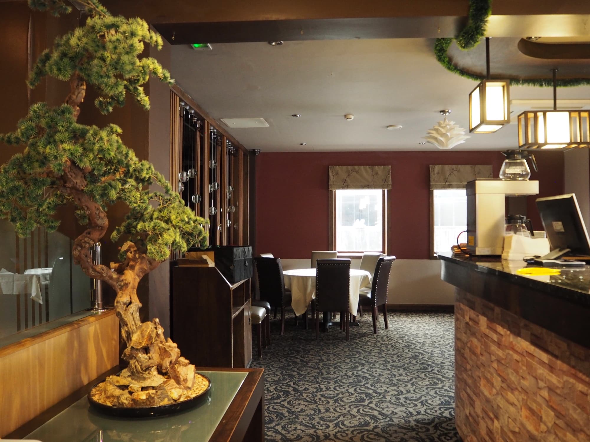 The restaurant interior